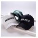 Promotional Custom Unstructured  Cap / Dad Hats Custom Embroidery  100% cotton black&white&green