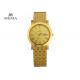 Luxury MEMA Gold Watch Alloy Material , Day Date Watches For Mens Shatter Resistant