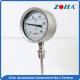 SS Dial Temperature Gauge , Shock Proof Bimetallic Expansion Thermometer
