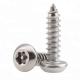 SS304 SS316 Stainless Steel Torx Slotted Pan Head Security Screw