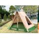 2 People Waterproof Luxury Outdoor Wooden Pole Mini Tipi Tent Family Kids Camping
