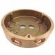 RoHs Compliant Brass Flange Part CNC Machining for Industrial Applications