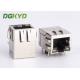 Gigabit rj45 connector female 1000Mb Ethernet jack with magnetics Y/G LED