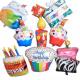 Wholesal new style birthday cake gifts shape helium foil mylar balloons for happy birthday baby girl party decoration