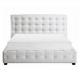 King Size Modern Ottoman Storage Bed Upholstered With White Headboard