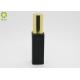 30ml 50ml Matte Black Square Serum Glass Bottle With Custom Gold Aluminum Pump Cap