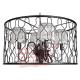 YL-L1025 Loft retro American industrial engineering black iron chandelier with lace lampshade for Bar Internet cafes