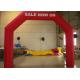Red Airtight Inflatable Arches Water Proof / Commercial Inflatable Christmas Arch