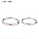 0.21cm 0.07oz Mobius Wedding Band S925 Sterling Silver Couple Rings SGS