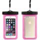 Pink Waterproof Phone Bag PVC Waterproof Phone Pouch Floating Dry Phone Bag