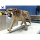 Playground Zoo Park Decorative Large Artificial Animatronic Animal With Fur