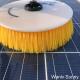 Efficiently Clean Solar Panel Washing Brush with Carbon Fiber Pole and Nylon Bristles