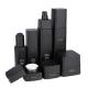 Luxury Glass Cosmetic Packaging Bottle Skincare Set Matt Black 30ml 100ml 125ml 50g
