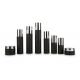 SGS Matte Black Empty Cosmetic Bottles 120ml Lotion Pump Bottle With Hot Stamping
