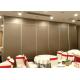 Restaurant Soundproof Sliding Folding Wall Partition Fully Retractable