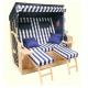 All Weather Waterproof Roofed Wicker Beach Chair & Strandkorb For Garden