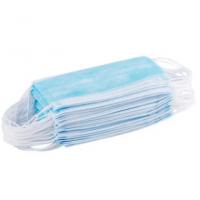 Antibacterial 3 Ply Disposable Face Mask Anti Dust With Adjustable Nose Clip