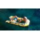 Plastic Canoe Clear Bottom Inflatable Boat , Transparent Fishing Boats 10 Hp Power