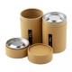Kraft Paper Cylinder Container Packaging Eco Friendly Tea Packaging