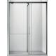 304# Stainless Steel,T Shaped, Tempered Glass, Sliding Door,Bathroom Shower Room