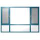 Interior Aluminium Casement Windows Slide And Fold Open Natural Anodised