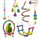 5 Packs Swing Chewing Hanging Vocalize Bird Perches Toys