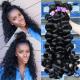 Loose Wave Virgin Indian Human Hair Long Weave No Chemical 1B Grade