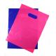 Pink Purple Thick Glossy plastic Retail Merchandise Gift  Shopping  Bags with Die Cut Handles