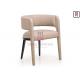 Open Back Wood Arm Chair Ash Wood Fully Upholstered Legs For Hotel Use