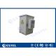13U Outdoor Communication Cabinets Galvanized Steel Pole Mount With One Front Door