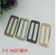 China manufacturer 50 mm nickel color bag adjuster slide strap metal tri-glide buckle
