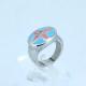 FAshion 316L Stainless Steel Flower Ring With  Enamel LRX093