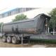3 Axle 24CBM 24M3 dump trailer 40 Tons U-Shape Tipper Semi Trailer for BAUXITE Transport.