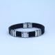 Factory Direct Stainless Steel High Quality Silicone Bracelet Bangle LBI62