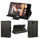 tablet leather case for Aquos Pad SH-05G 7 inch front stand case