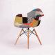 Multi Coloured Patchwork Dining Chairs , Practical Patchwork Occasional Chair
