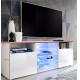 TV stand Cabinet and open storage options Chipboard with melamine finish Oak and White