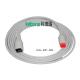 Grey Spacelabs IBP Cable Round 4 Pin To Smiths Transducer IBP Cables