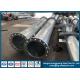Galvanized Structural Steel Tubing , Transmission Steel Tubular Pole