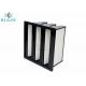 Abs Frame Mini Pleat Glass Fiber Compact Air Filter For Large Air Volume