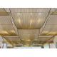 Ss304 Decoration Wire Mesh 1.2mm Yellow Color Chain Link Fence For Hotel