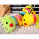 28cm 100% new yellow plush Caterpillar dog chewing toy toxic free and safe with sound