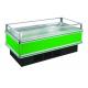Clear Glasses Open Single Chest Deep Freezer For Frozen Seafood Fish