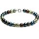 Luxury Luster Mix Colours Round 14mm Shell Pearls Necklace 18 inches (N14002)