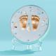 Customized Newborn Baby Keepsake Tin Kit For Kids Hand / Footprint Mental Box