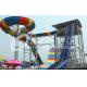 Colorful FPR Large Water Slides Attractive Bommerang for Giant Outdoor Water
