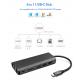 Factory Multi-functional Type-C to 4K  PD and USB 3.0 Hub Adapter 6 in 1 USB-C Docking station