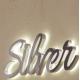 Custom LED backlit monogram acrylic stainless steel monogram