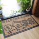 Home Coir Entrance Matting Embroidered Pattern Corrosion Resistance