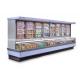 Painted Steel Combined Display Refrigerator Island Freezer With Big Capacity